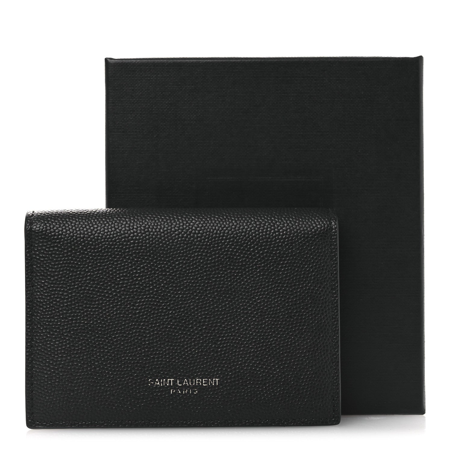 Saint Laurent Grain De Poudre Business Card Case Black 9 of 9