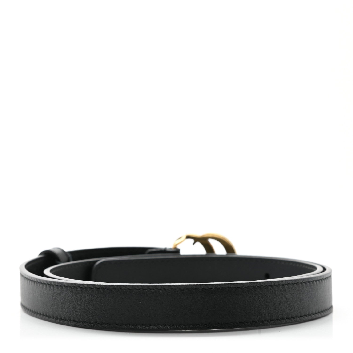 Gucci Calfskin Double G 20mm Belt 80 32 Black 2 of 5