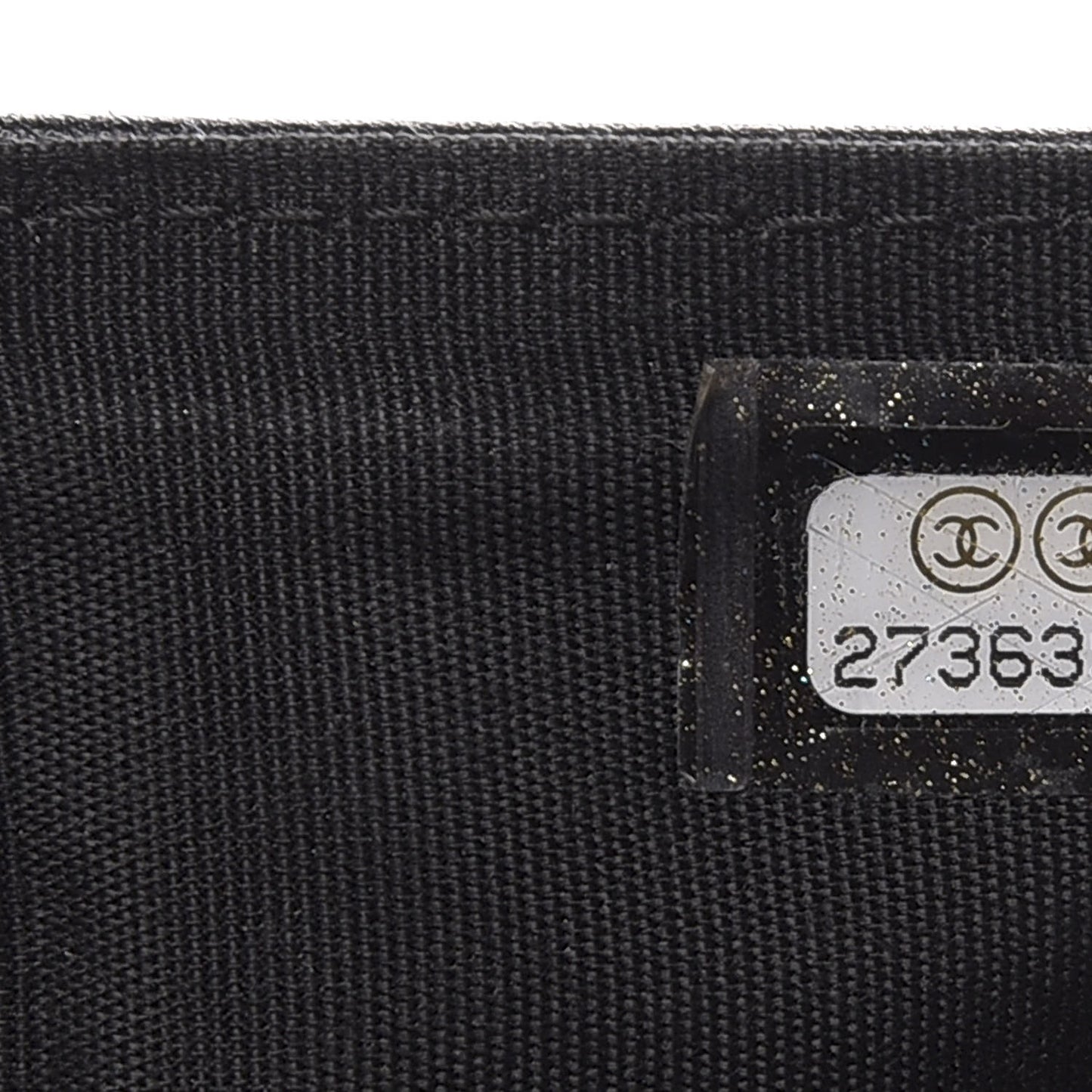 Caviar Quilted Compact Boy Wallet Black