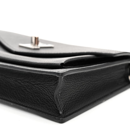 Louis Vuitton Soft Calfskin My Lockme Chain Pochette Black 9 of 10