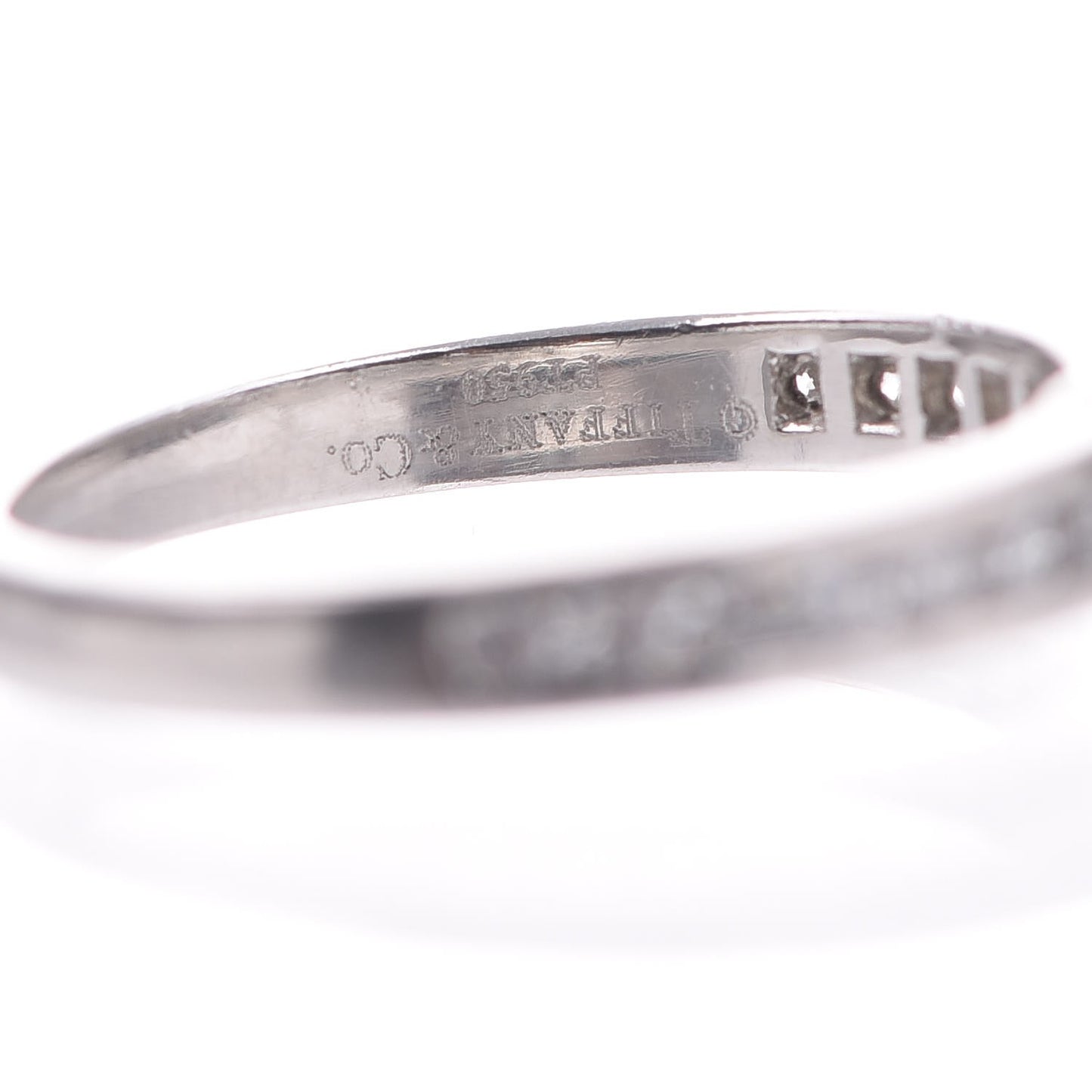 18K Platinum Diamond .31ct Engagement Ring 52 6
