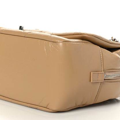 Chanel Aged Calfskin Quilted Small Express Bowling Bag Beige 9 of 9
