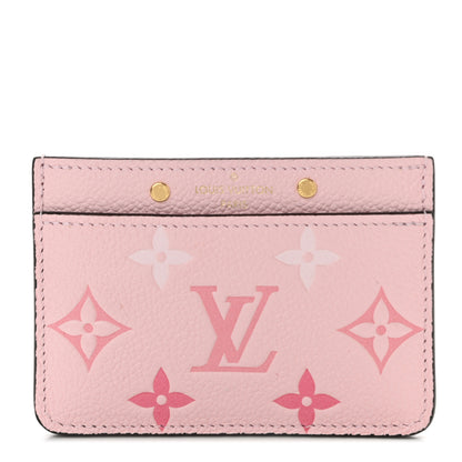 Louis Vuitton Empreinte Monogram Giant By The Pool Card Holder Bouton De Rose 1 of 8
