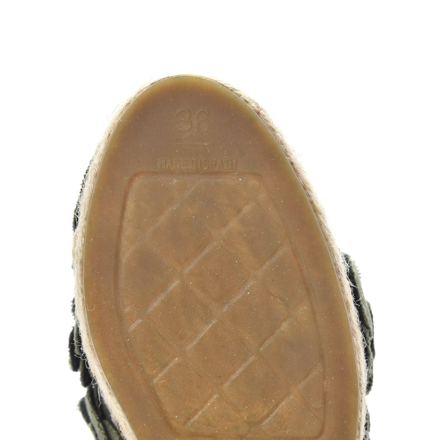 Fabric Camellia CC Espadrilles 36 Khaki
