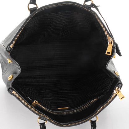 Prada Saffiano Lux Extra Large Galleria Double Zip Tote Black 5 of 10