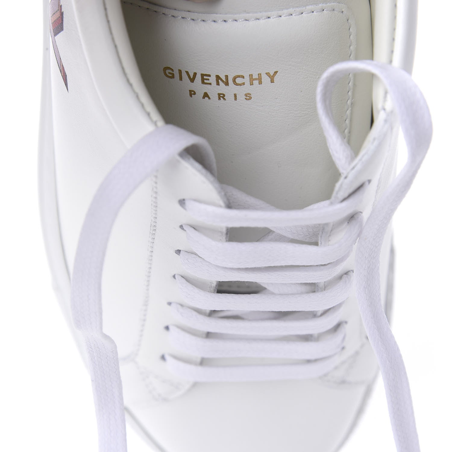 Givenchy Calfskin Logo Womens Urban Street Sneakers 38 White Red 11 of 12
