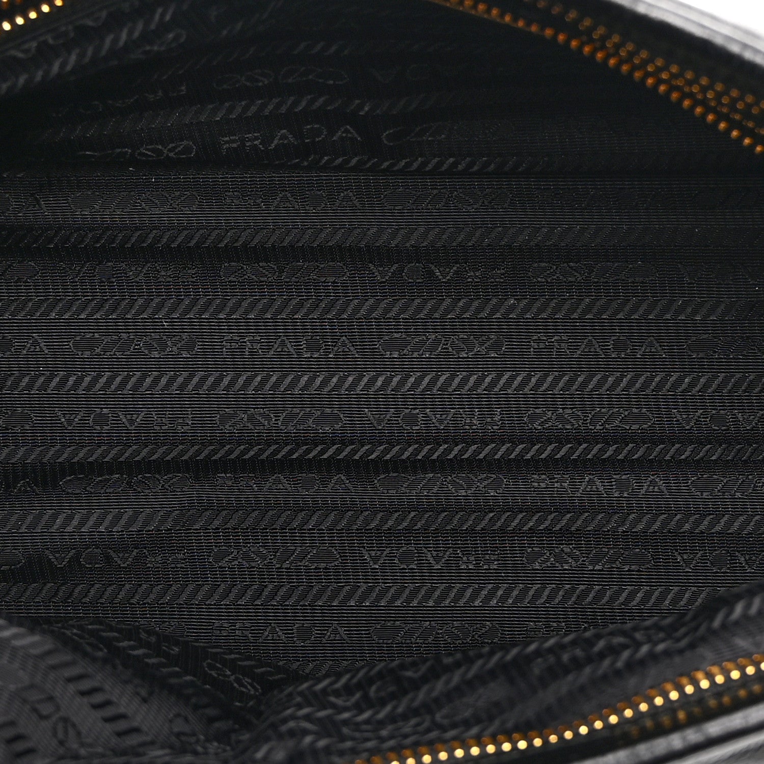 Prada Glossy Calfskin Triangle Medium Bonnie Shoulder Bag Black 5 of 10