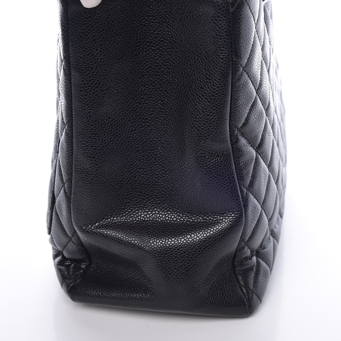 Caviar Quilted Grand Shopping Tote GST Black