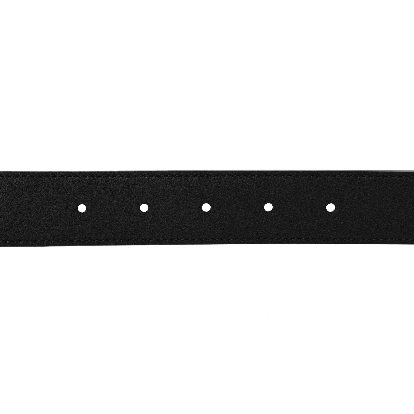 Azalea Calfskin Enamel Monochrome Double G 30mm Belt 100 40 Black