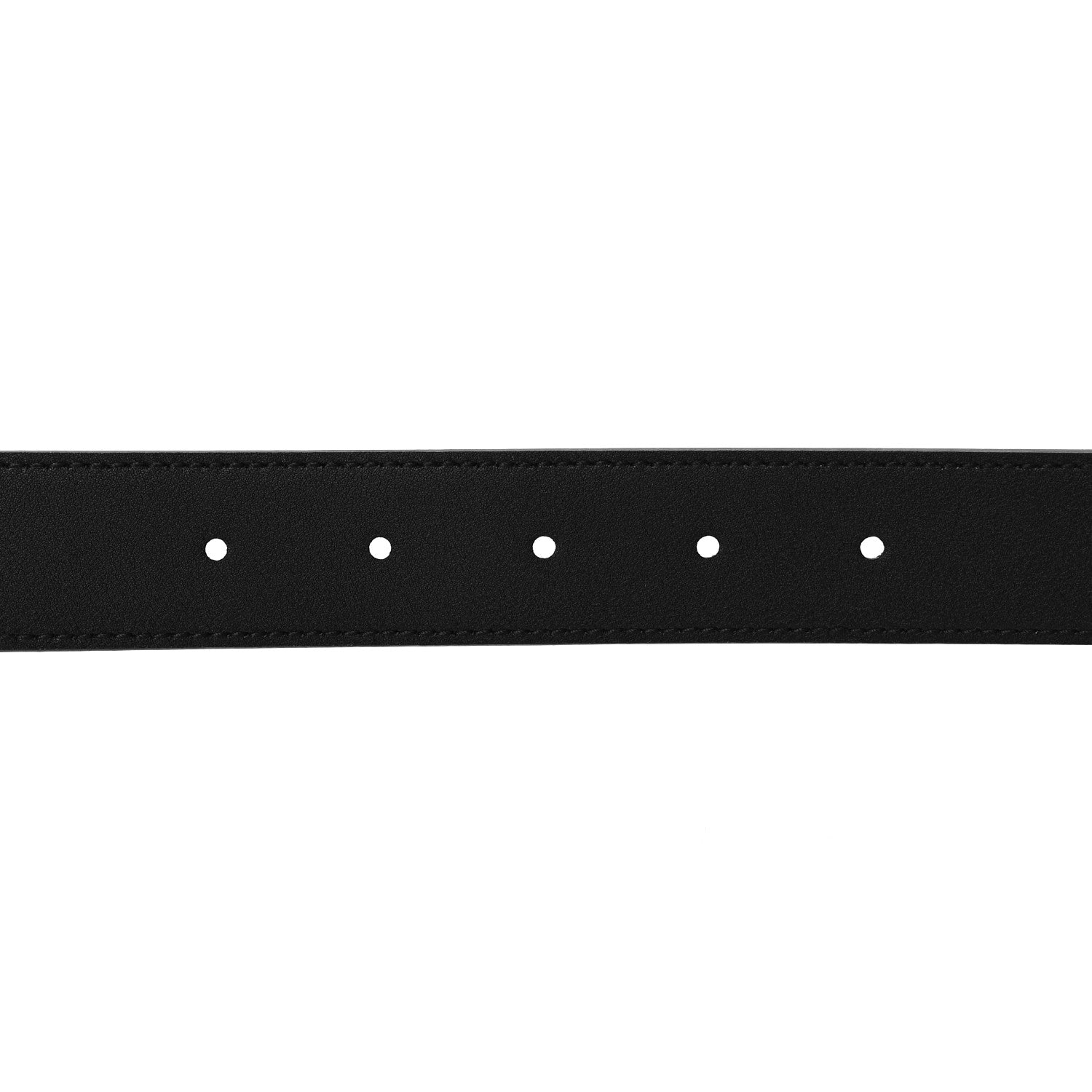 Gucci Azalea Calfskin Enamel Monochrome Double G 30mm Belt 100 40 Black 4 of 6