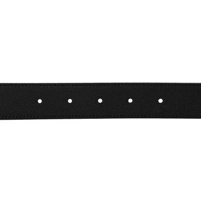 Gucci Azalea Calfskin Enamel Monochrome Double G 30mm Belt 100 40 Black 4 of 6