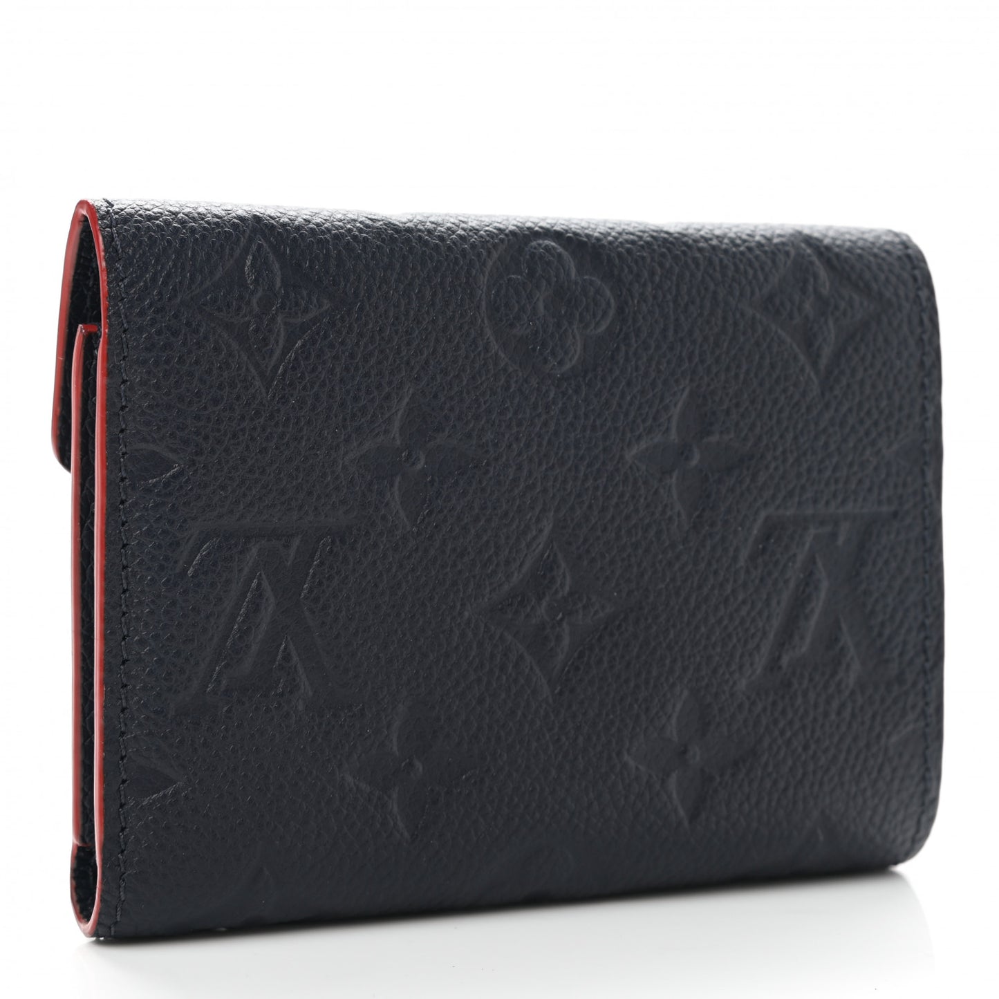 Empreinte Victorine Wallet Marine Rouge
