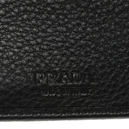 Prada Vitello Grain Bi-Fold Wallet Black 6 of 7