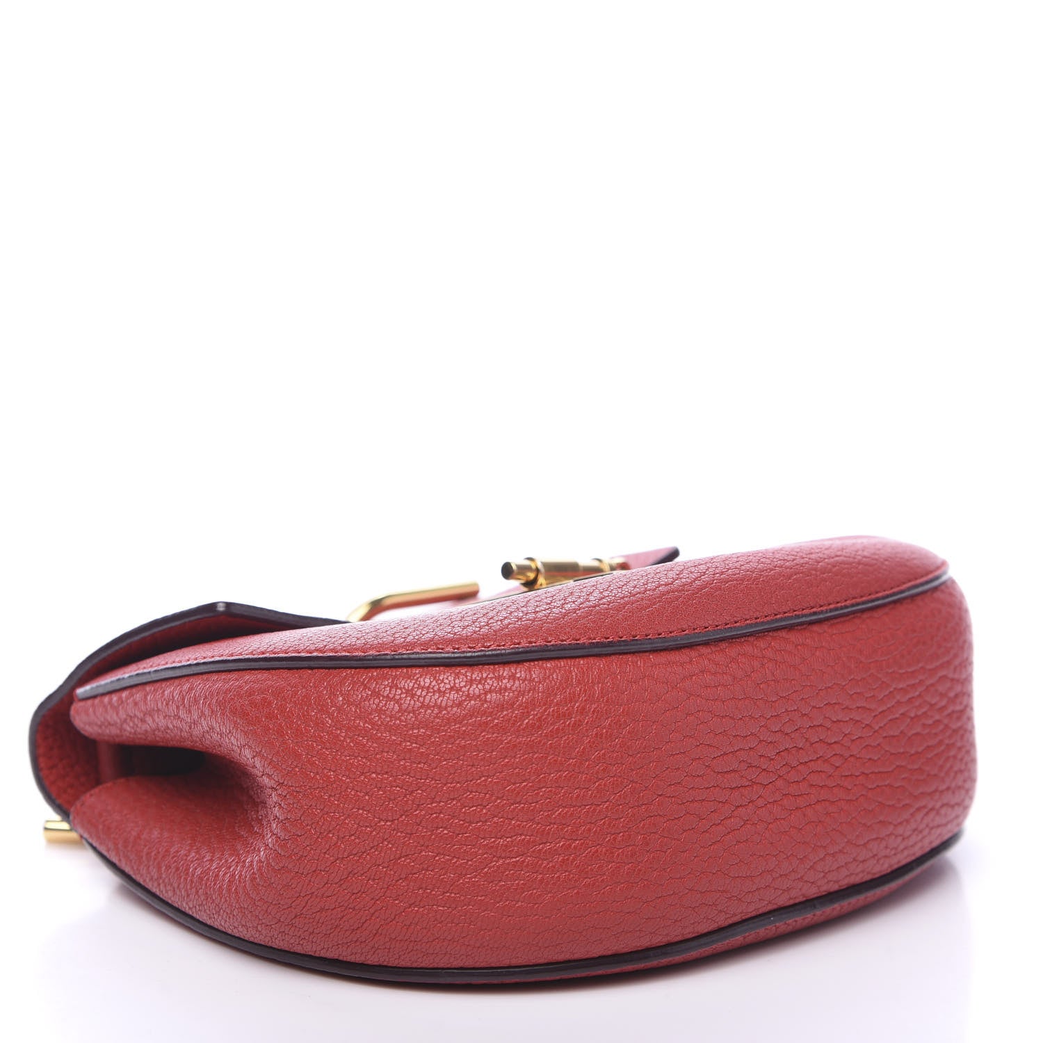 Chloe Grained Lambskin Mini Drew Shoulder Bag Intense Red 3 of 7