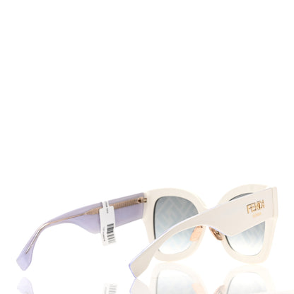 Fendi Acetate FF Sunglasses FF 0434/G/S White Gold 4 of 7