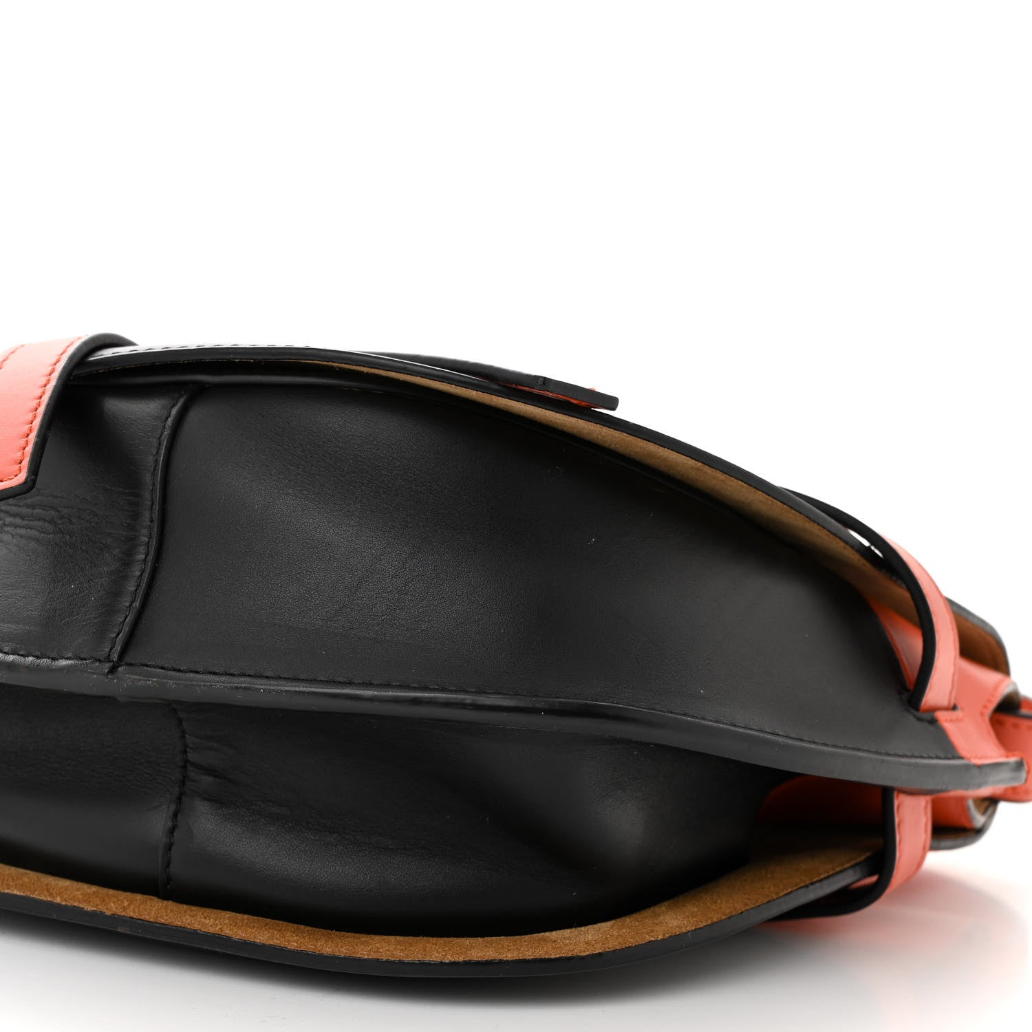 Loewe Calfskin Small Gate Crossbody Bag Orange Black 10 of 11