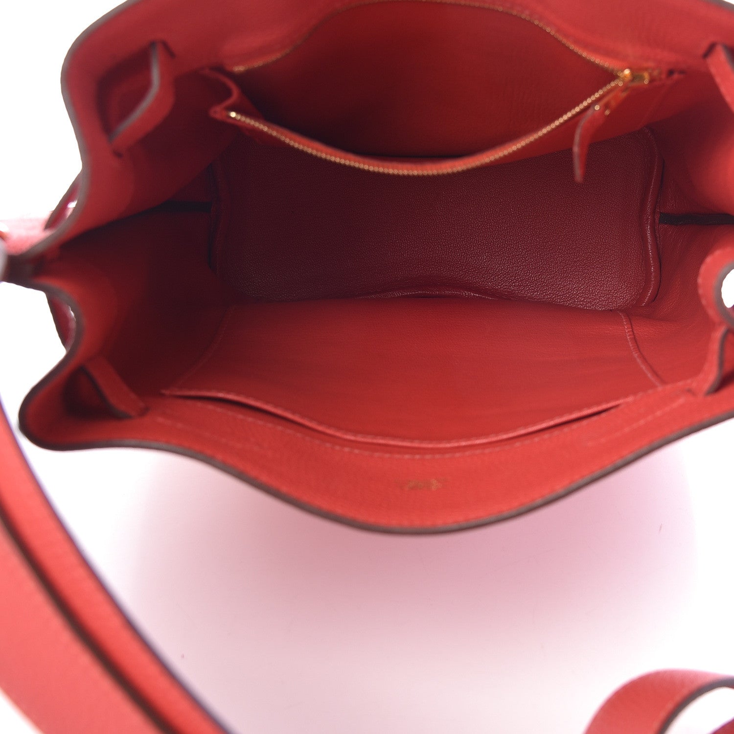 Hermes Togo So Kelly 22 Rouge Pivoine 5 of 12