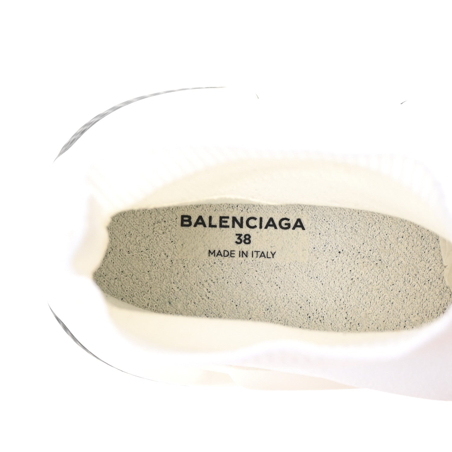 Balenciaga Neoprene Knit Womens Speed Sneakers 38 White 8 of 9