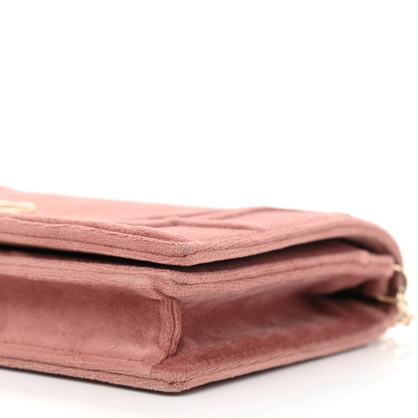Velvet Diorama Wallet on Chain Pouch Pink