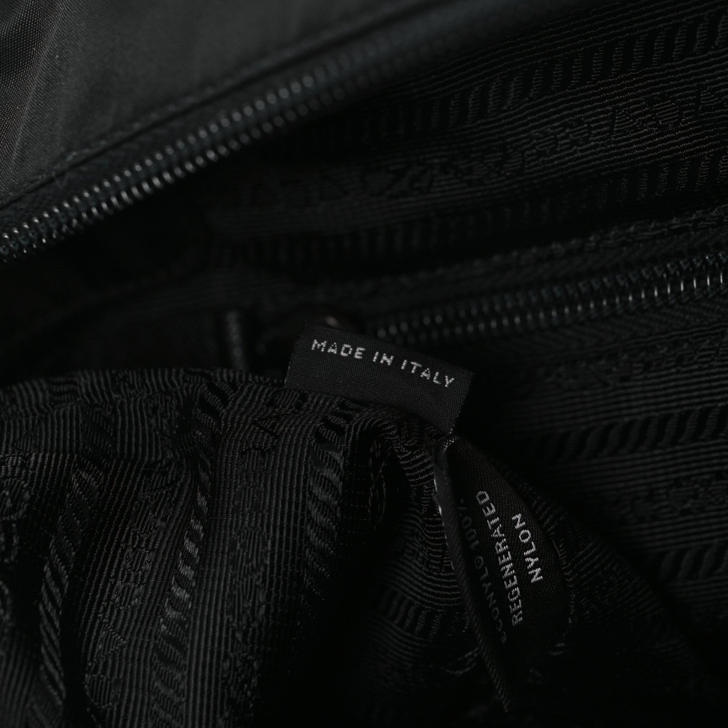 Prada Tessuto Nylon Saffiano Shopping Tote Black 7 of 10
