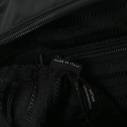 Prada Tessuto Nylon Saffiano Shopping Tote Black 7 of 10