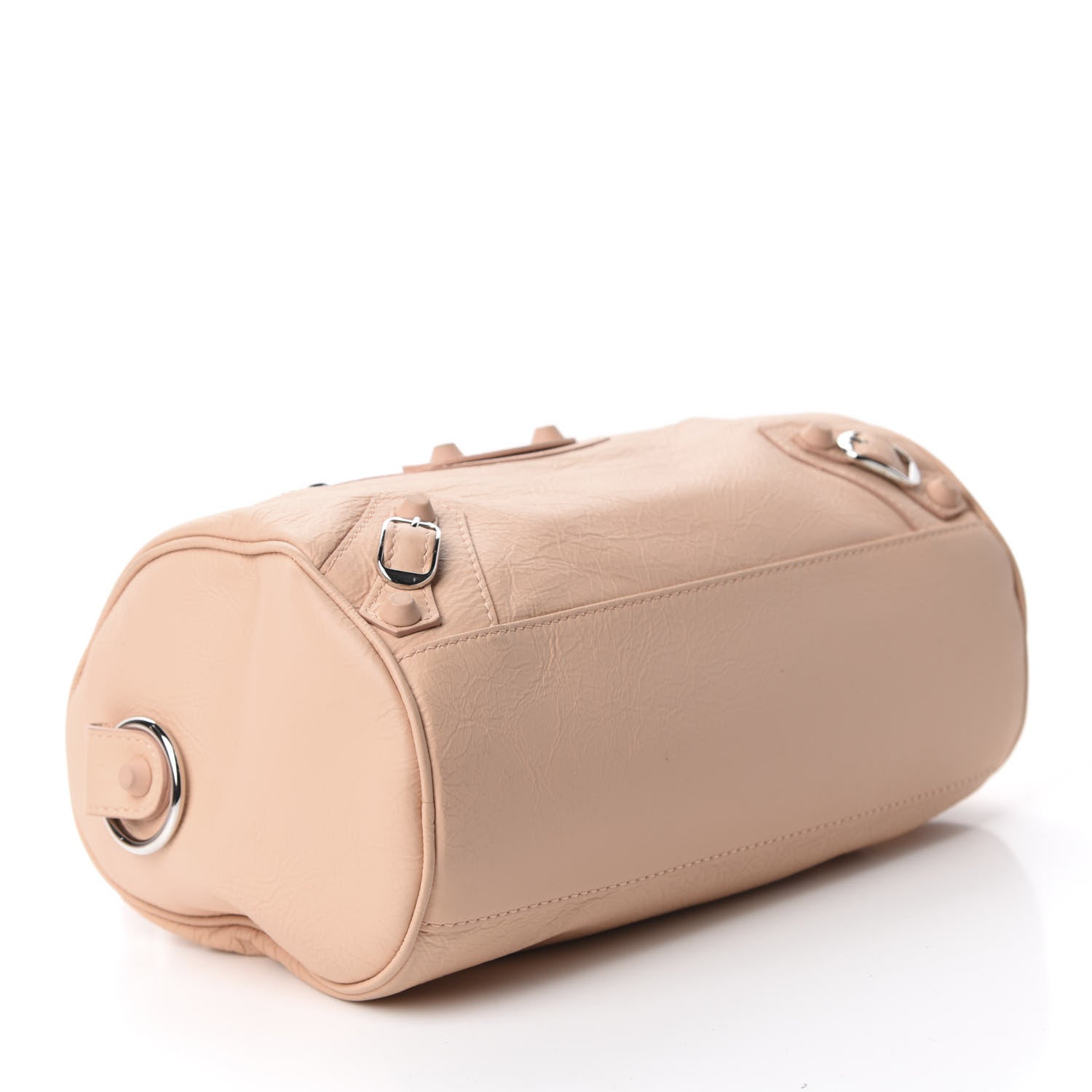 Balenciaga Matte Goatskin Rubber Covered Classic Hardware Mini Twiggy Rose Poudre 5 of 11