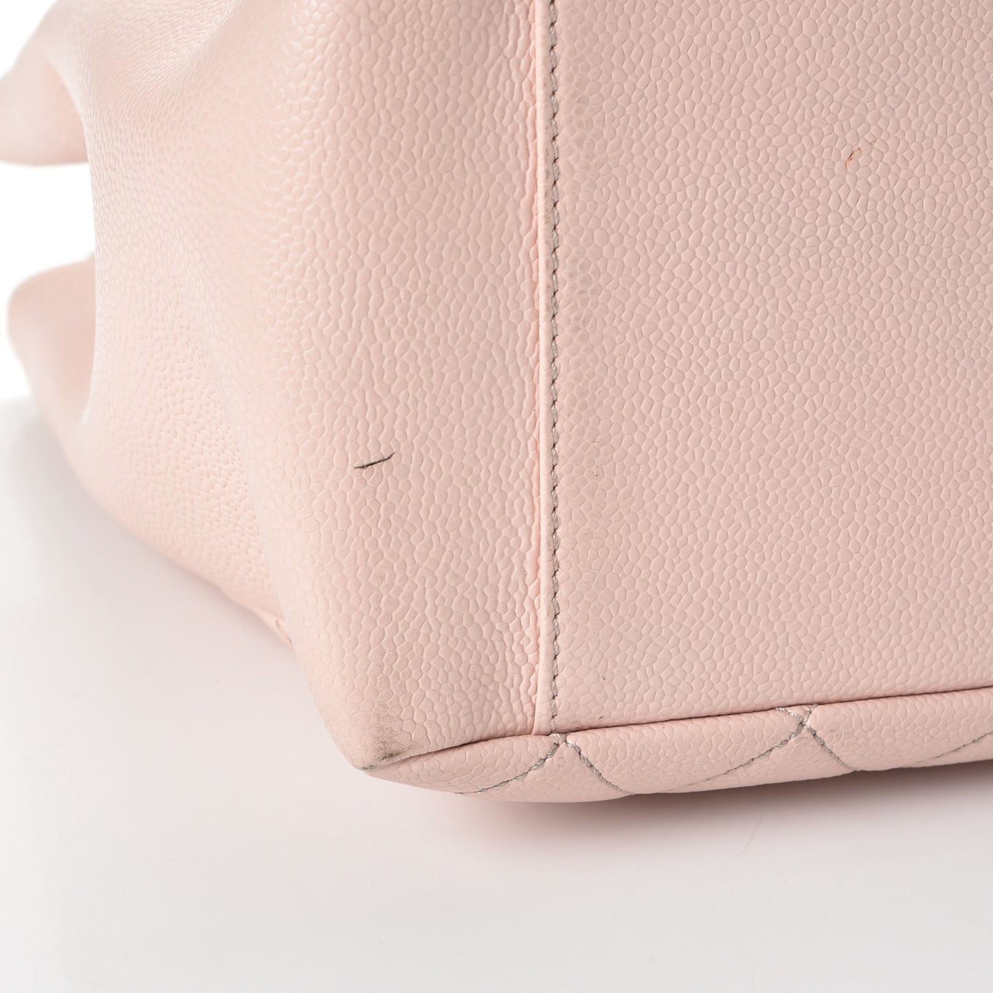Caviar Quilted Grand Shopping Tote GST Light Pink