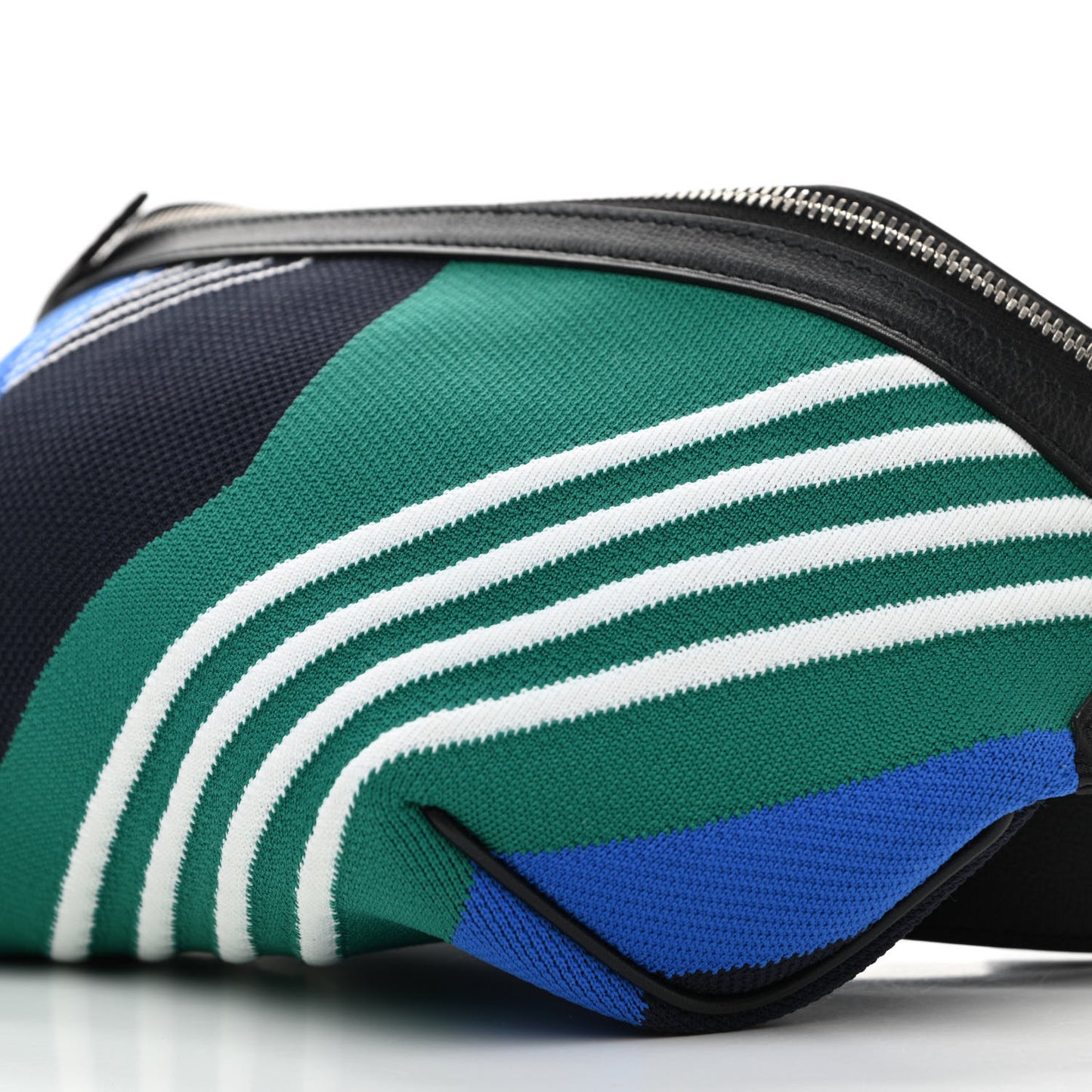 Dynamo Technical Canvas Allegretto Calfskin Cityslide Belt Bag PM Bleu Zellige Vert Vertigo Black