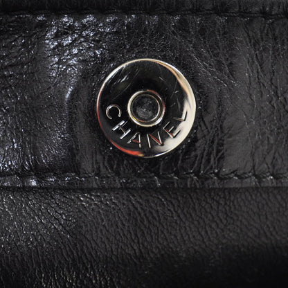 Chanel Leather Quilted XL Accordion Reissue Flap Metallic Black 11 of 12