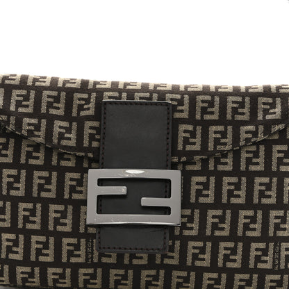 Fendi Zucchino Vitello Baguette Mogano Panna Bruciato 8 of 14