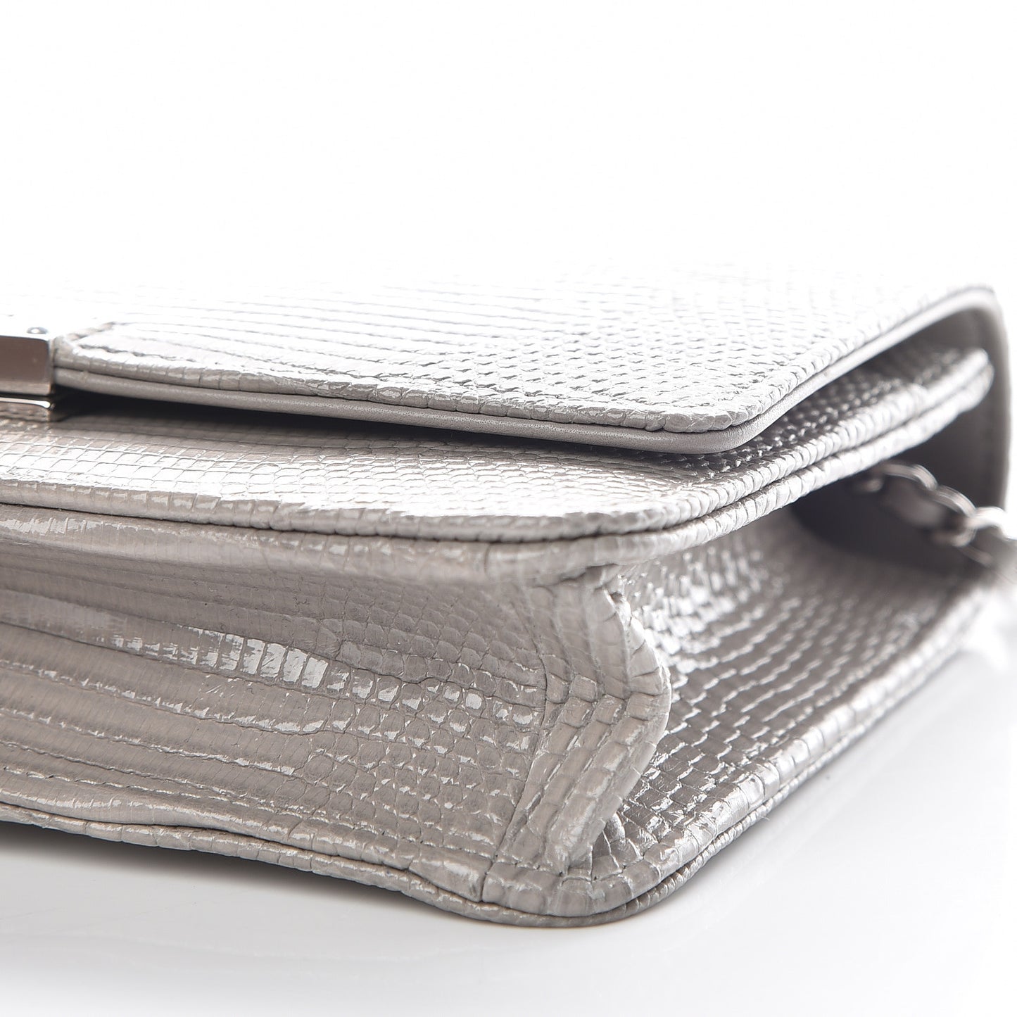 Lizard Golden Class Wallet on Chain WOC Grey