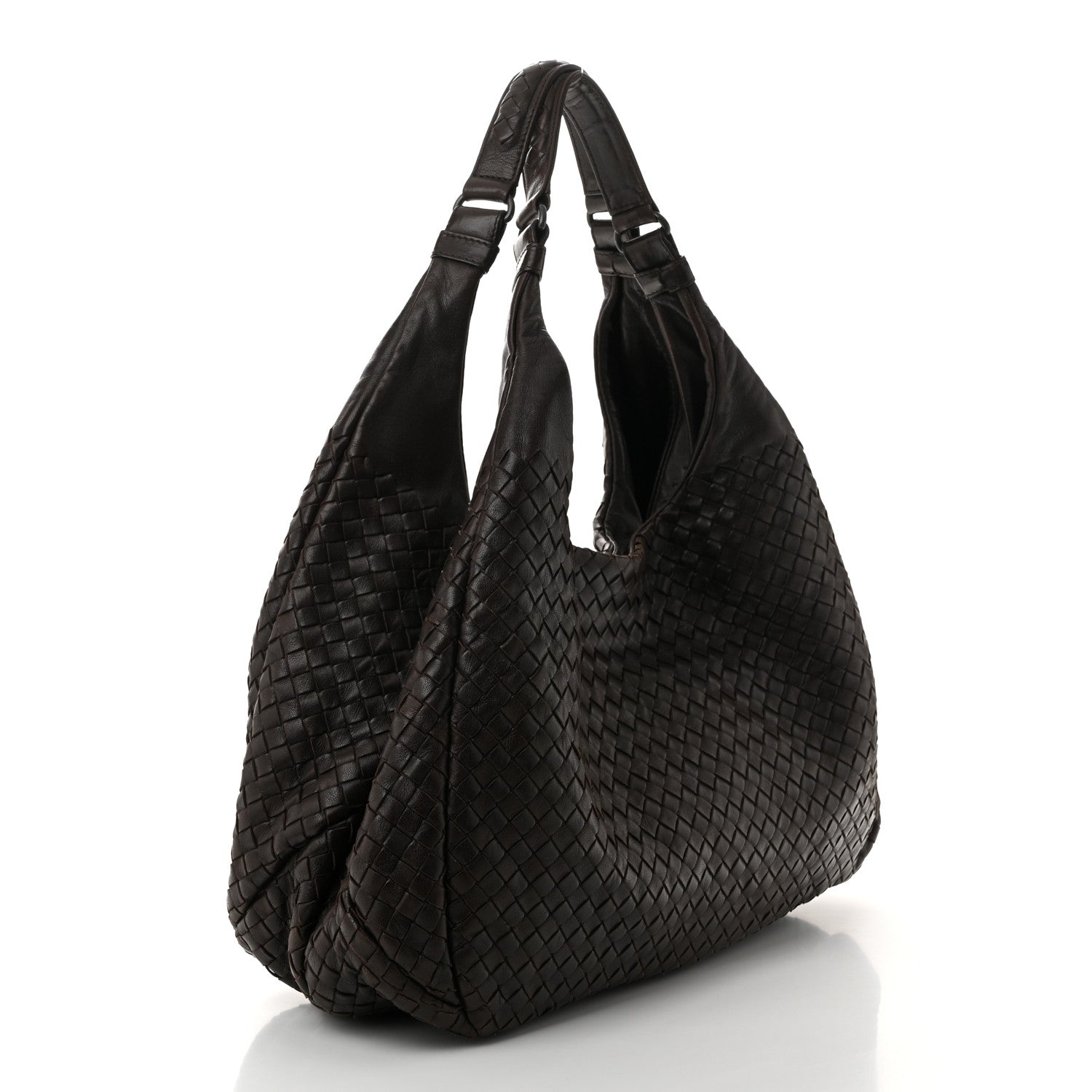 Bottega Veneta Nappa Intrecciato Large Campana Hobo Ebano 3 of 10