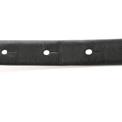 Chanel Calfskin CC Skinny Reversible Belt 90 36 Black Burgundy 8 of 9