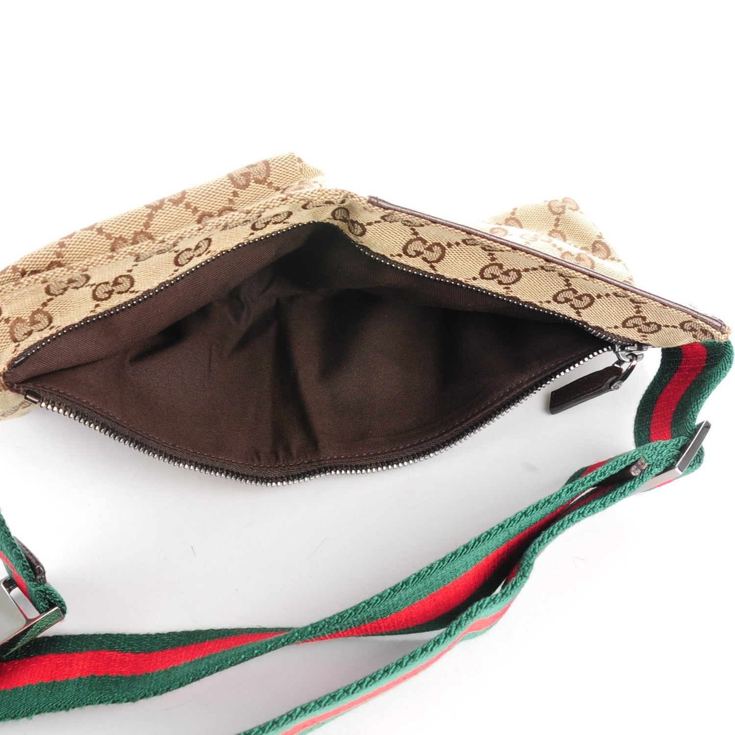 Gucci Monogram Web Belt Bag Dark Brown 5 of 8