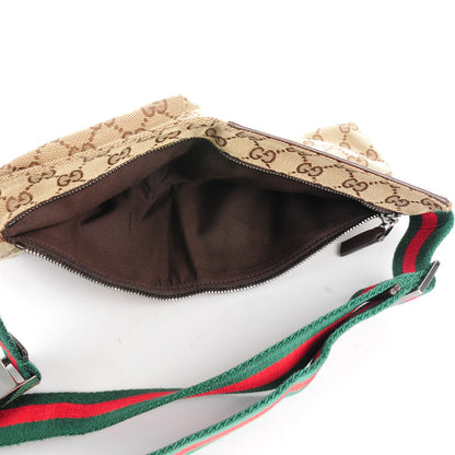 Gucci Monogram Web Belt Bag Dark Brown 5 of 8
