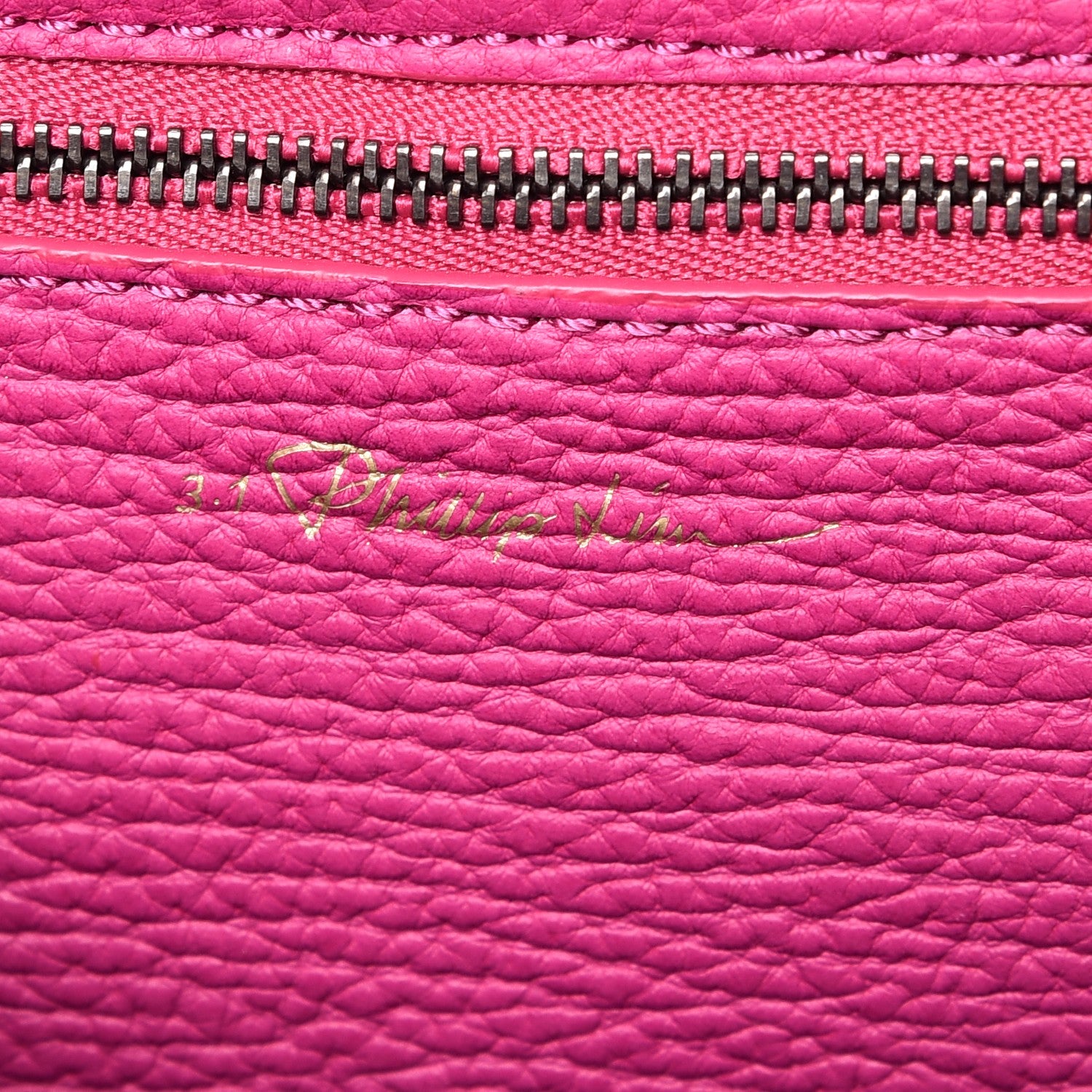 3.1 Phillip Lim 3.1 Textured Calfskin Mini Pashli Satchel Fuchsia 6 of 11