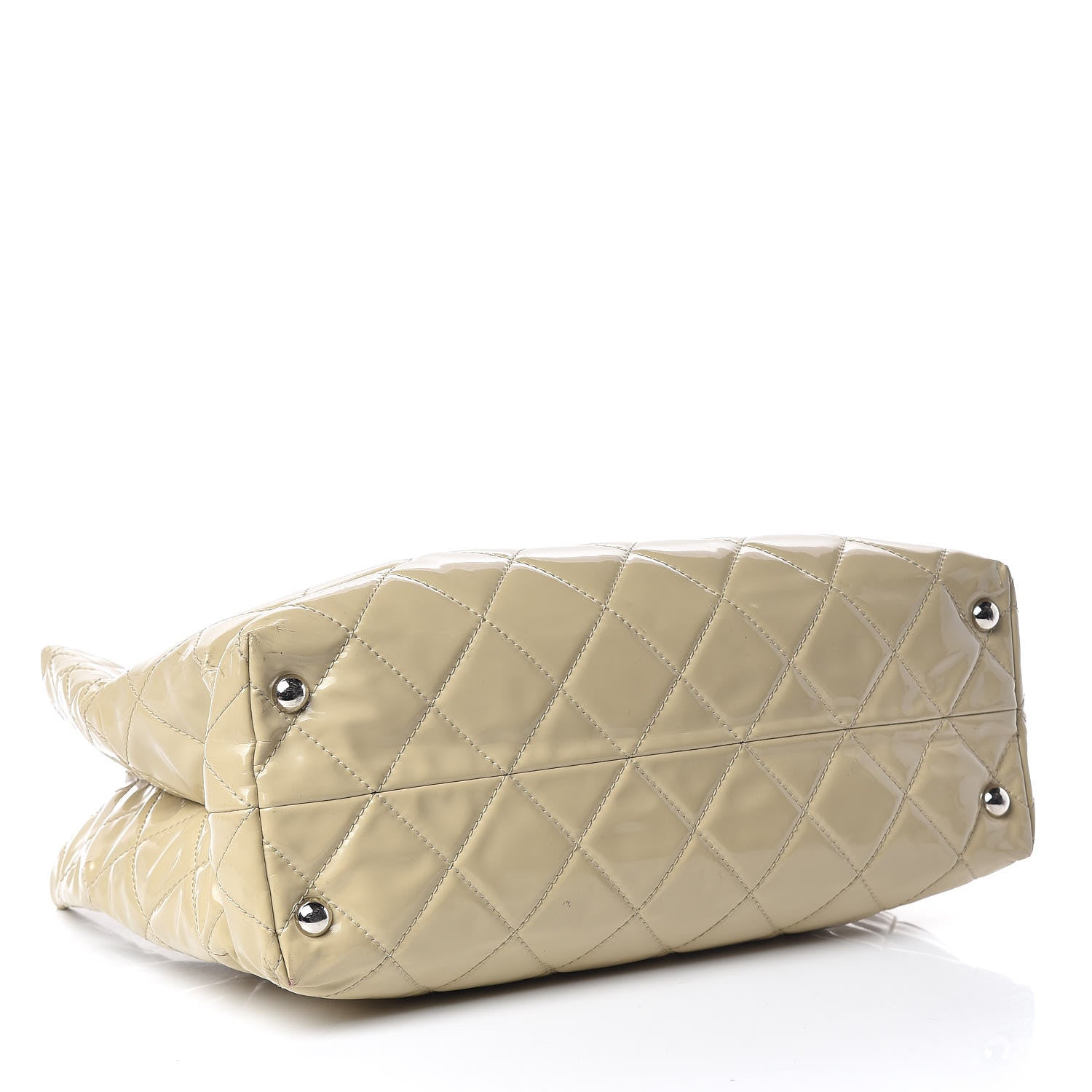 Chanel Vinyl Quilted Large In The Business Tote Beige 4 of 20