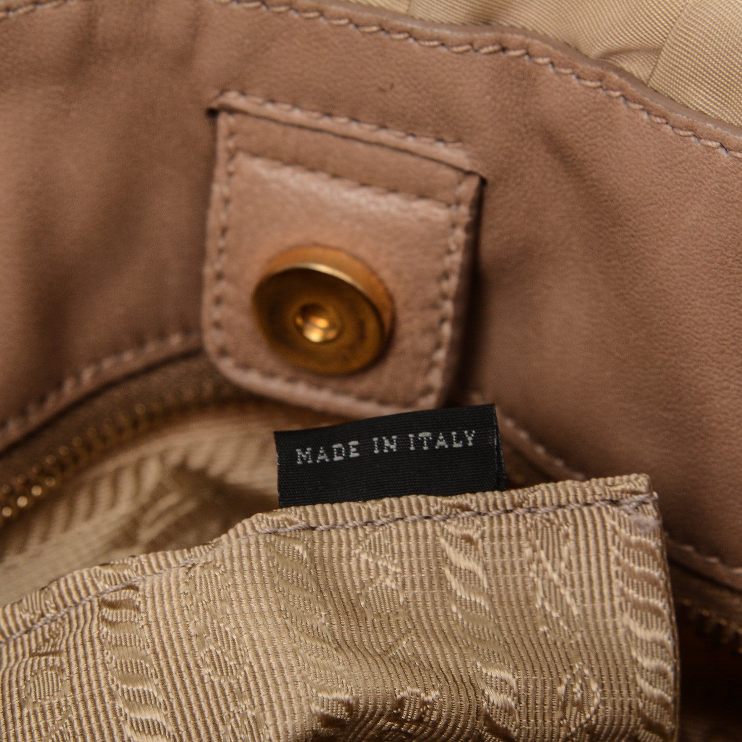 Prada Tessuto Nylon Gaufre Tote Cammello 7 of 11