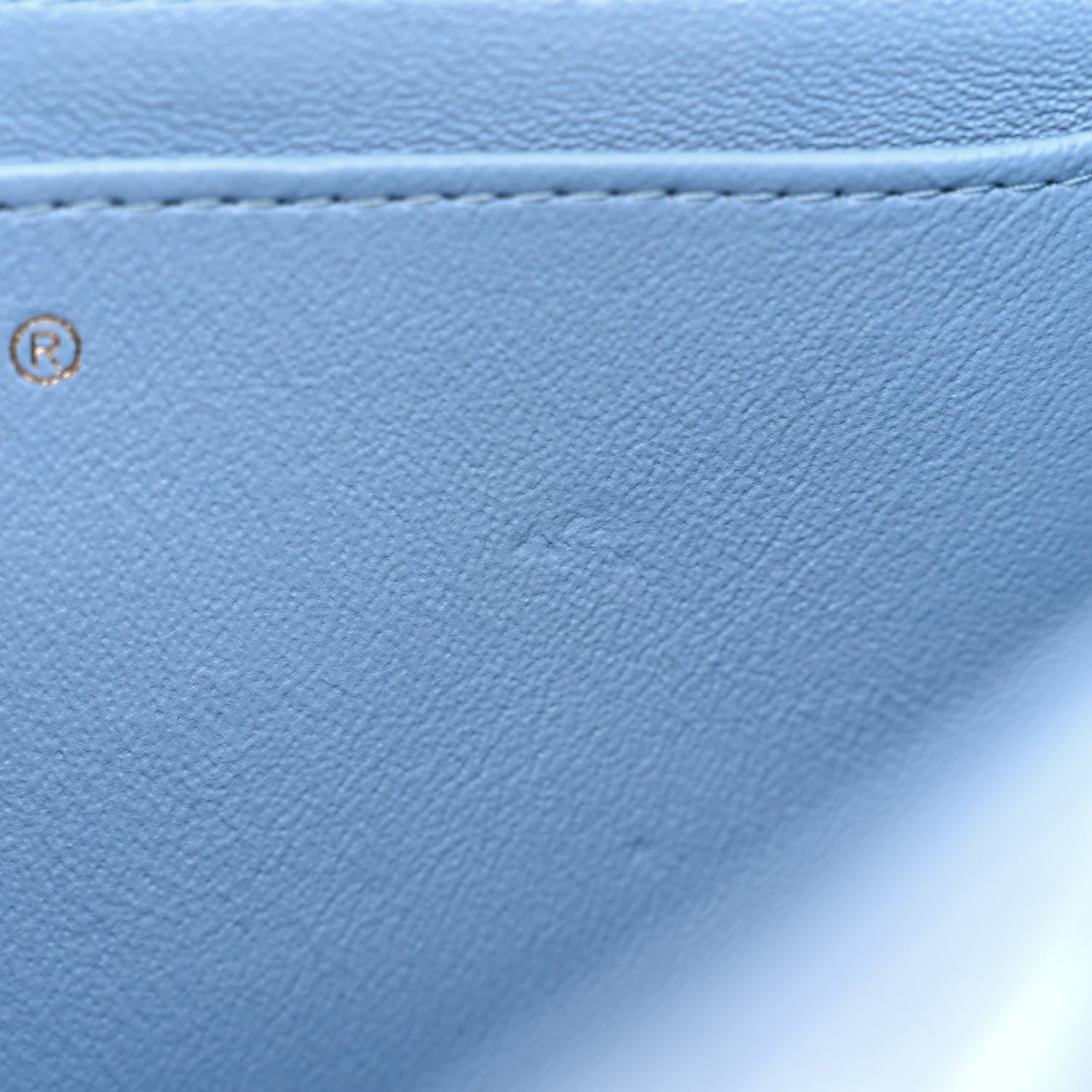 Chanel Lambskin Quilted Mini Rectangular Flap Light Blue 11 of 11