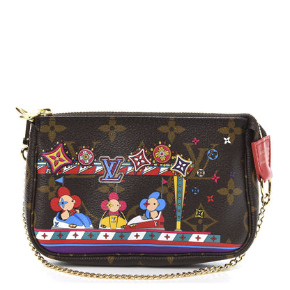 Louis Vuitton Monogram 2020 Christmas Animation Bumper Cars Mini Pochette Accessories Coquelicot 1 of 9