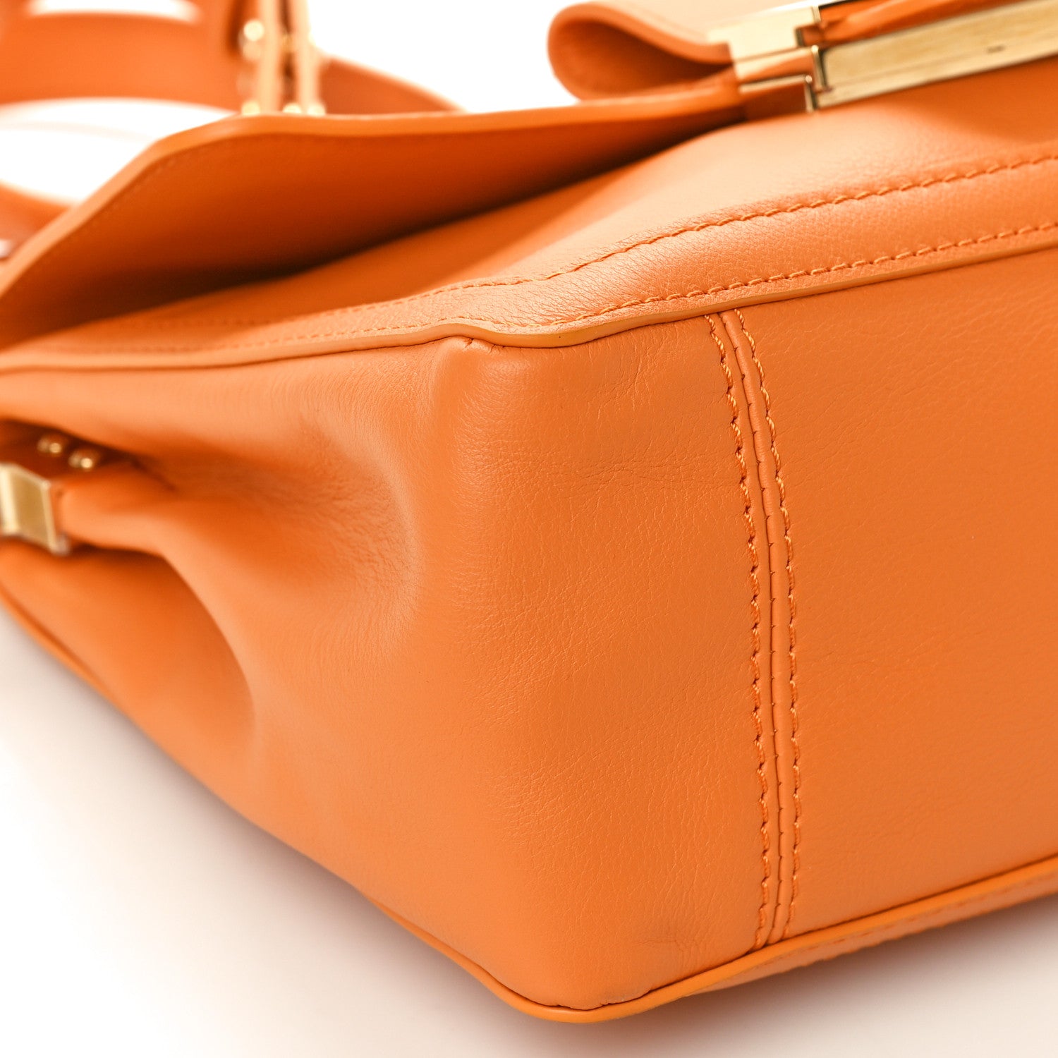 Louis Vuitton Smooth Calfskin Dauphine MM Orange 9 of 10