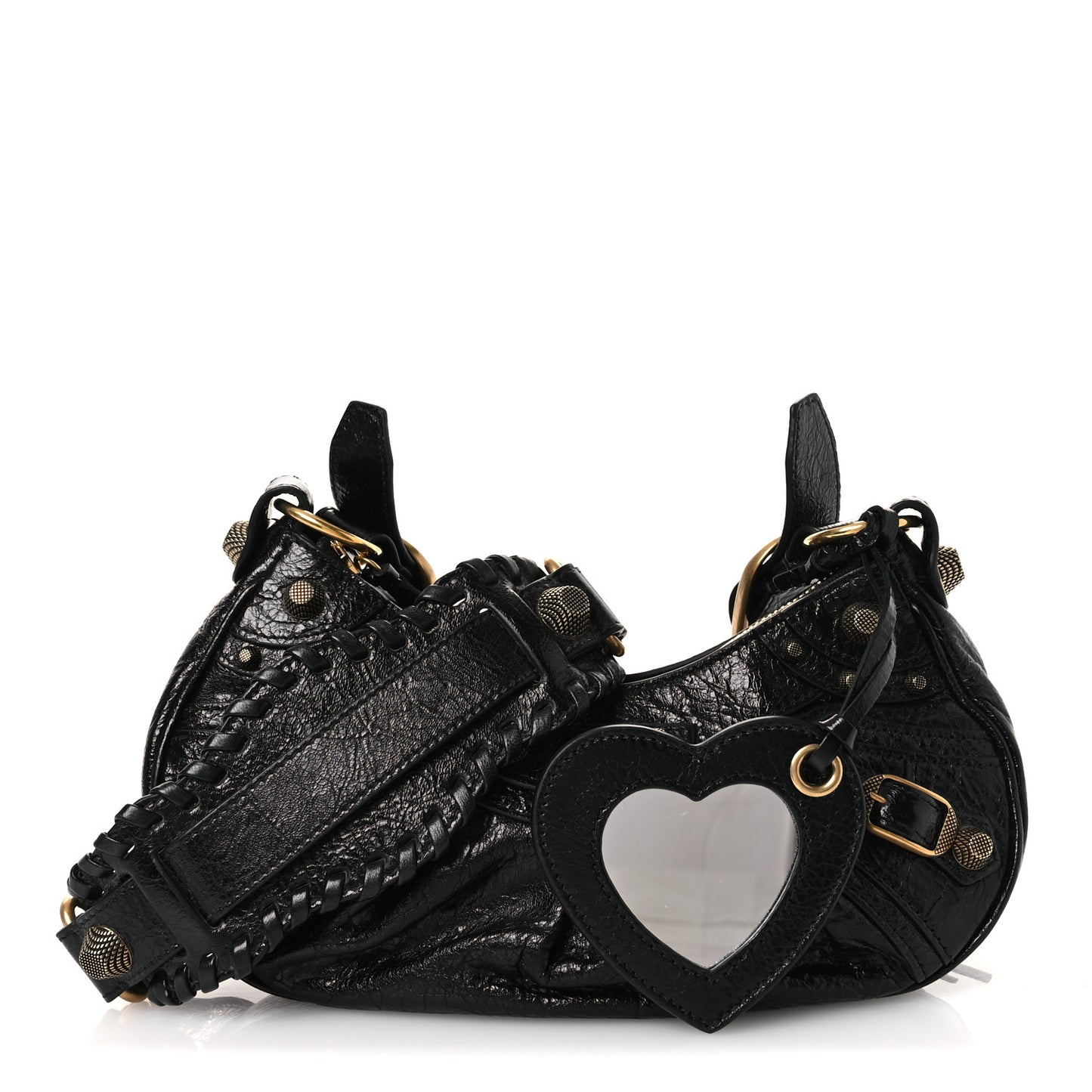 Agneau Arena Le Cagole Shoulder Bag XS Black