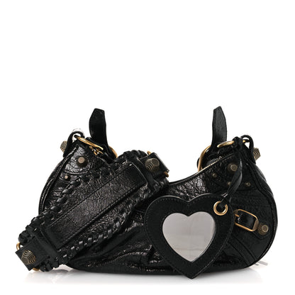 Balenciaga Agneau Arena Le Cagole Shoulder Bag XS Black 3 of 11