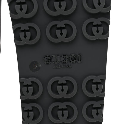 Gucci Soft Rubber Womens Interlocking G Platform 42mm Slide Sandals 41 Black 7 of 10
