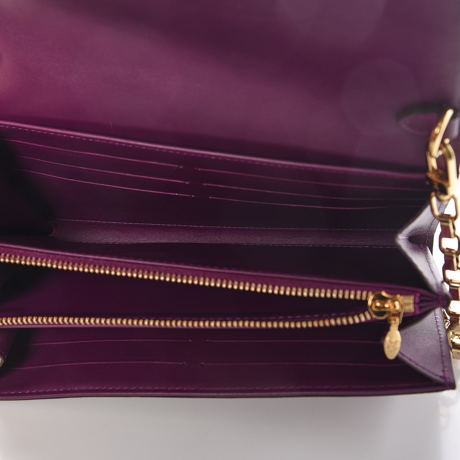 Louis Vuitton Vernis Chaine Wallet Amethyste 5 of 9