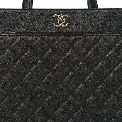 Chanel Caviar Quilted Large Business Affinity Shopping Bag Black 8 of 11