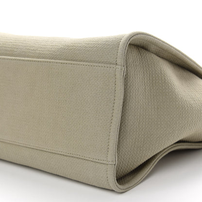 Chanel Canvas Large Deauville Tote Taupe 7 of 10