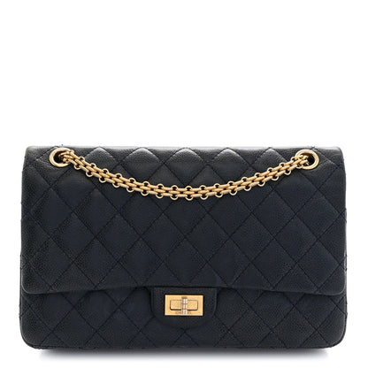 Chanel Caviar Quilted 2.55 Reissue 226 Flap Navy Blue 1 of 13