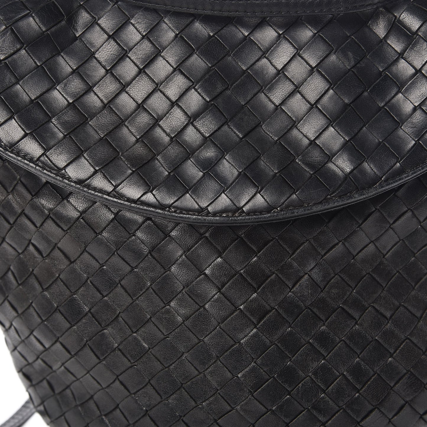 Nappa Intrecciato Crossbody Bag Black