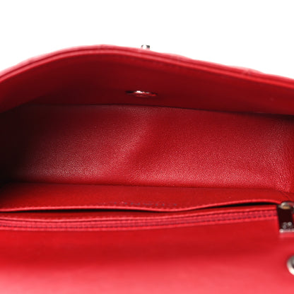 Chanel Lambskin Quilted Mini Rectangular Flap Red 4 of 10